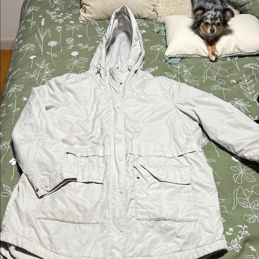 Old Navy Off-White Fleece Jacket